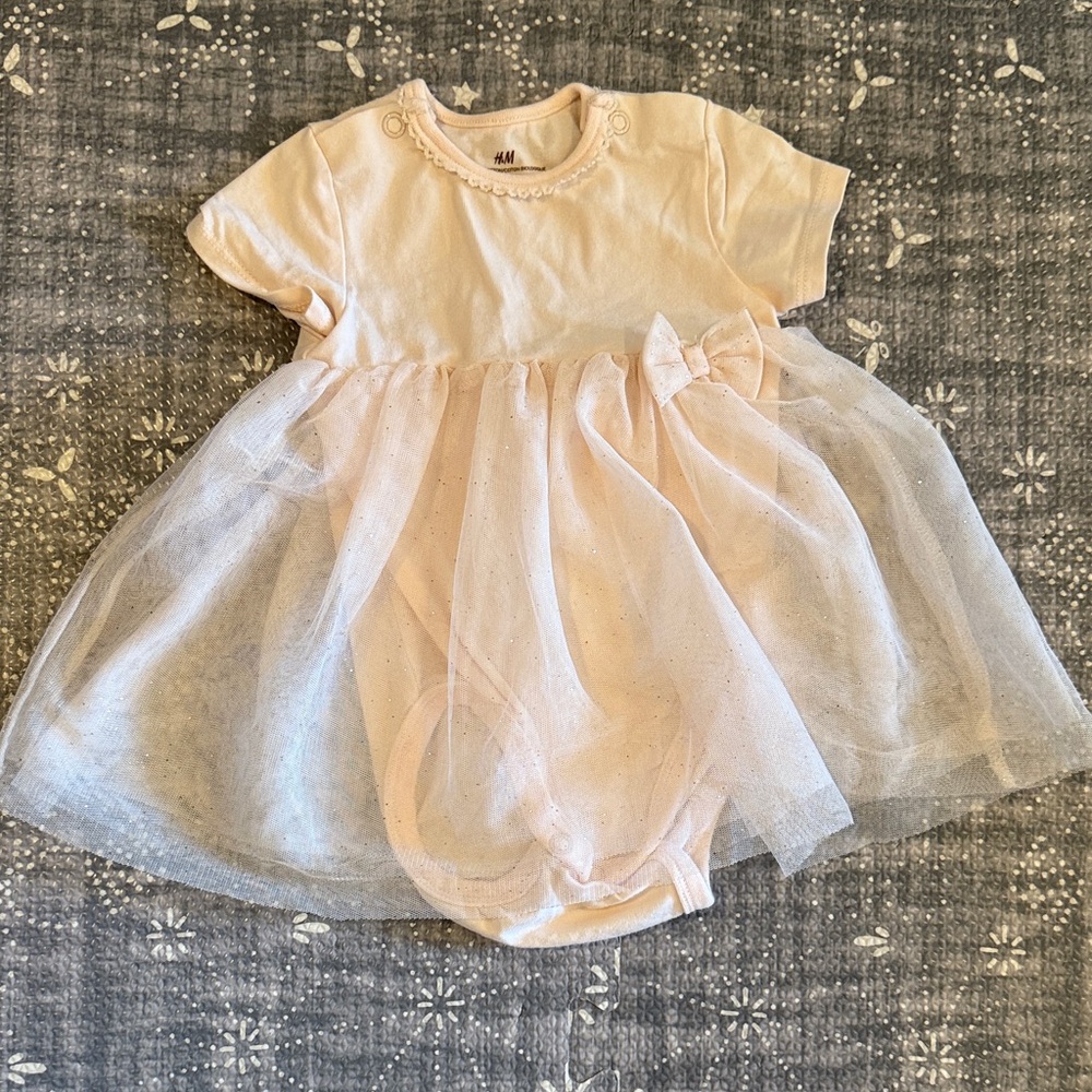 H&M Pink Tulle Bodysuit